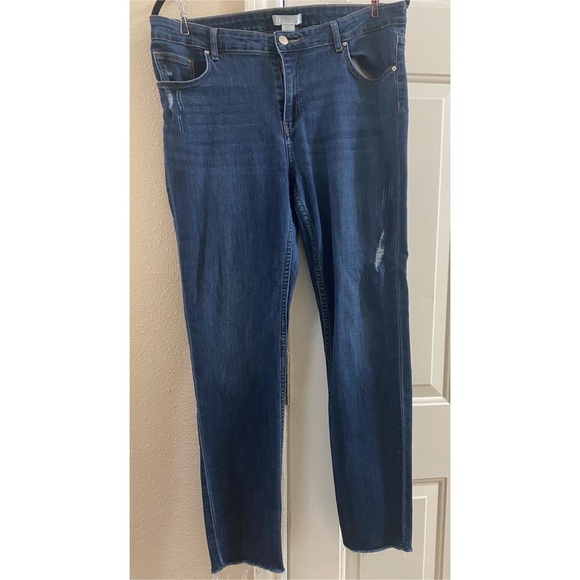 HM Distressed  SKINNY JEANS (Size 14) - Picture 2 of 2